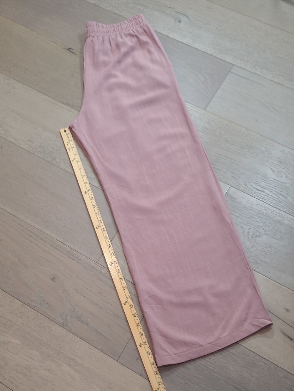 EUC Sienna Sky Wide Leg Pants Women's sz XL Dusty Rose Linen Blend Pull On Pant - Picture 12 of 12